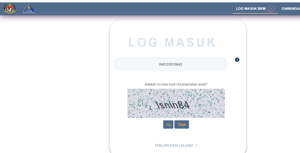 5) Gambar Kelas Febuari :- Semakan Bantuan Kerajaan Malaysia (BKM ...